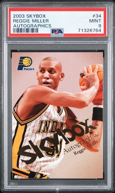 2003 SkyBox Autographics Reggie Miller #34 card image