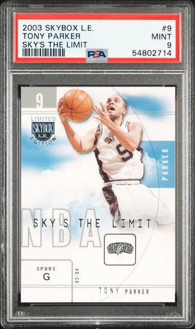2003 SkyBox Tony Parker L.E. Sky's The Limit #9 card image