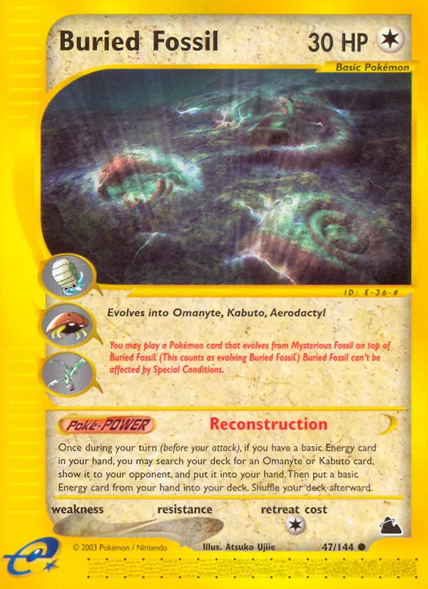 2003 Skyridge Buried Fossil #047/144 Common card image