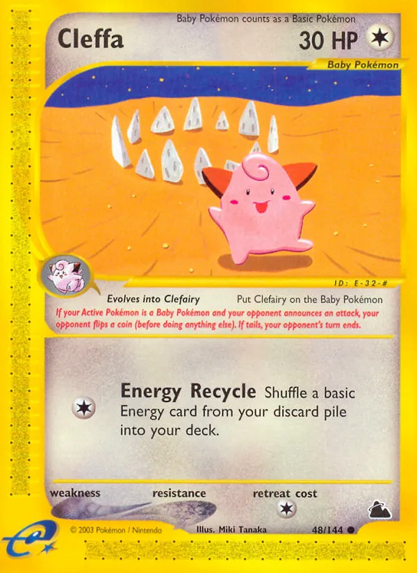 2003 Skyridge Cleffa Common #048/144 Common card image