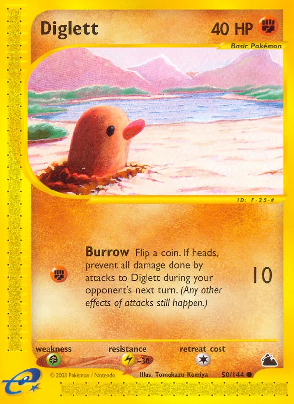 2003 Skyridge Diglett Common #050/144 Common card image