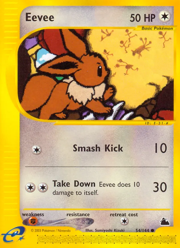 2003 Skyridge Eevee Common #054/144 Common card image