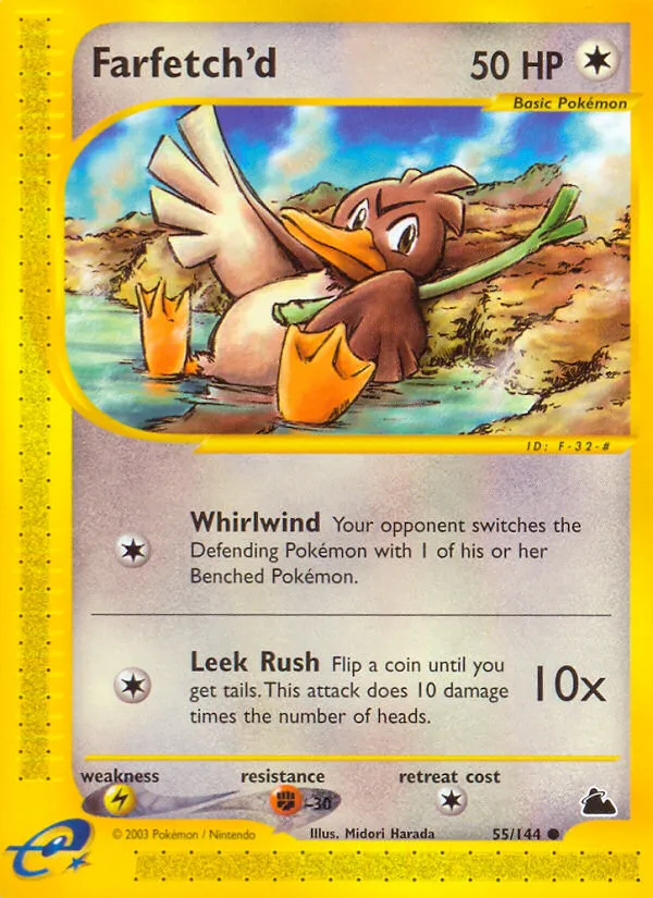 2003 Skyridge Farfetch'd Common #055/144 Common card image