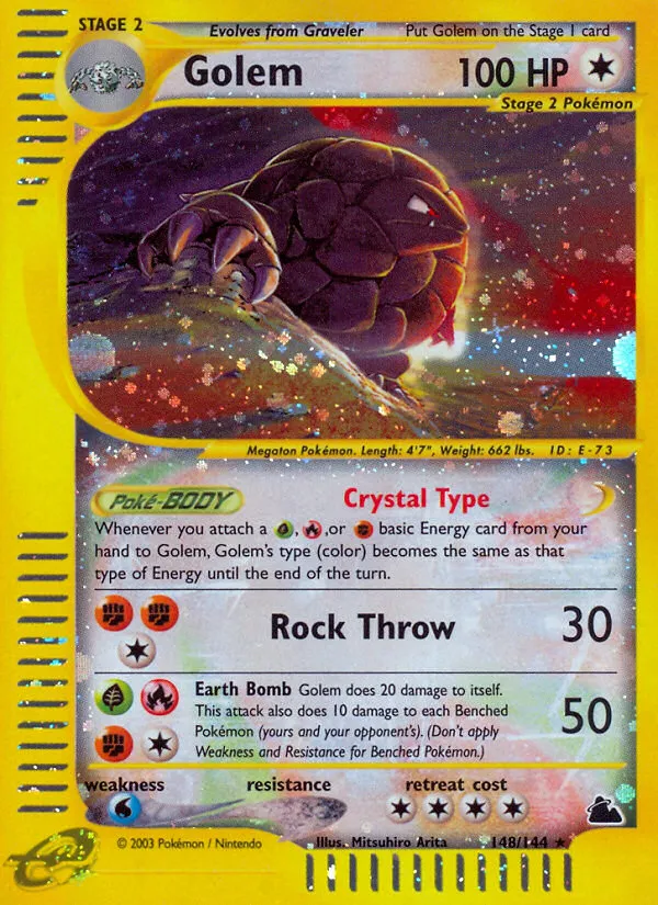2003 Skyridge Golem #148/144 Rare Secret card image