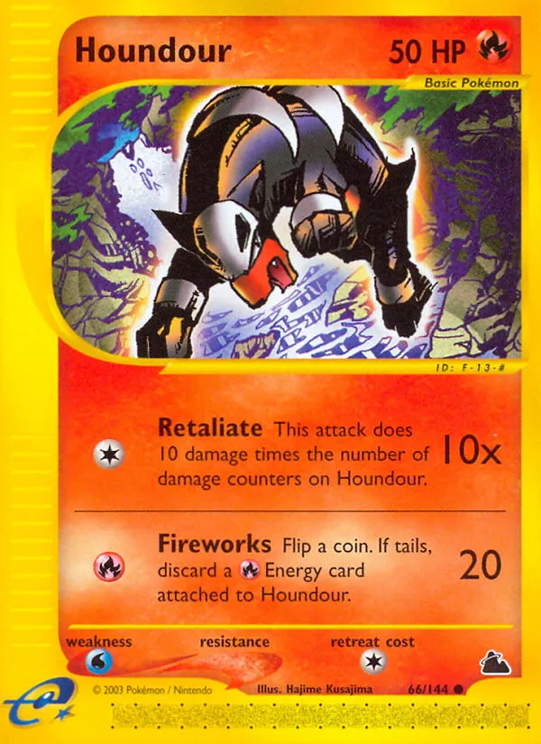 2003 Skyridge Houndour Common #066/144 Common card image