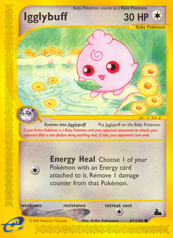2003 Skyridge Igglybuff Common #067/144 Common card image
