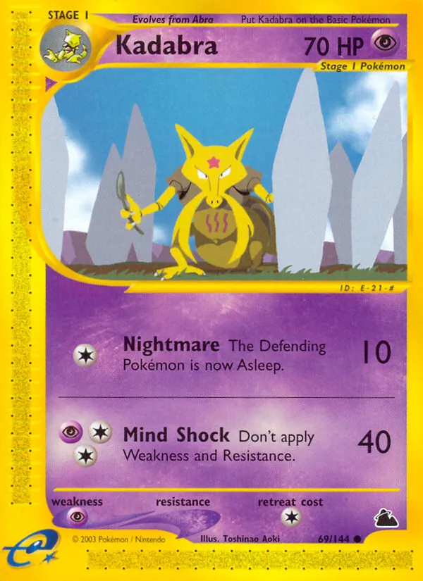 2003 Skyridge Kadabra Common #069/144 Common card image