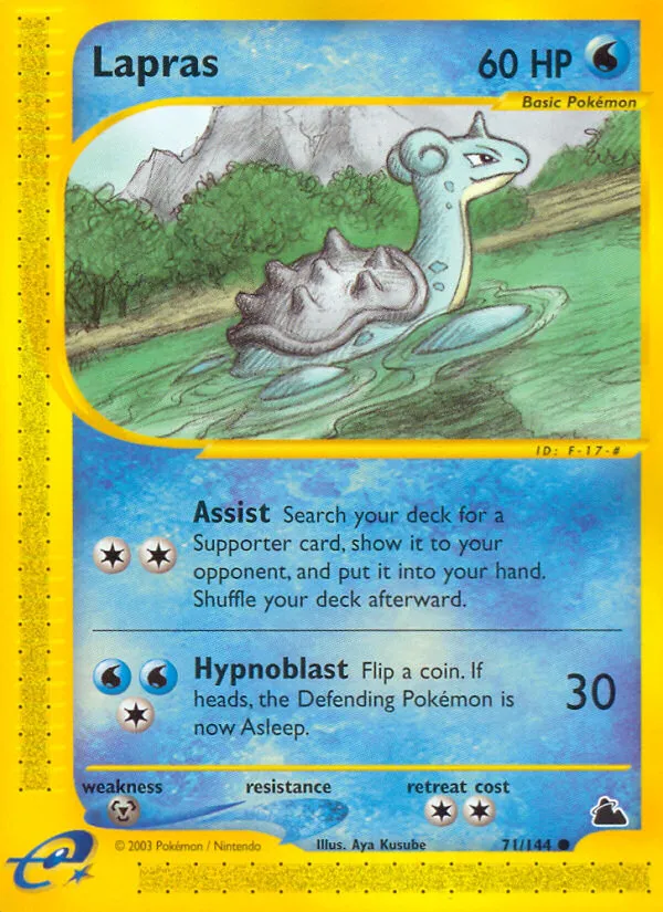 2003 Skyridge Lapras Common #071/144 Common card image