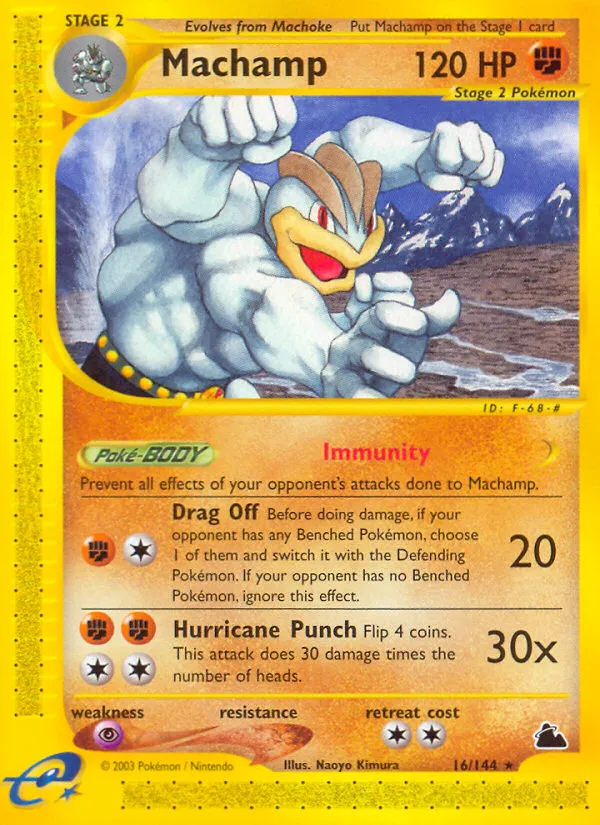 2003 Skyridge Machamp #016/144 Rare card image