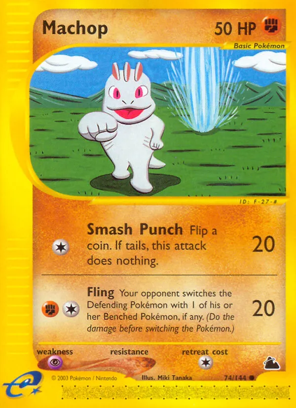 2003 Skyridge Machop Common #074/144 Common card image