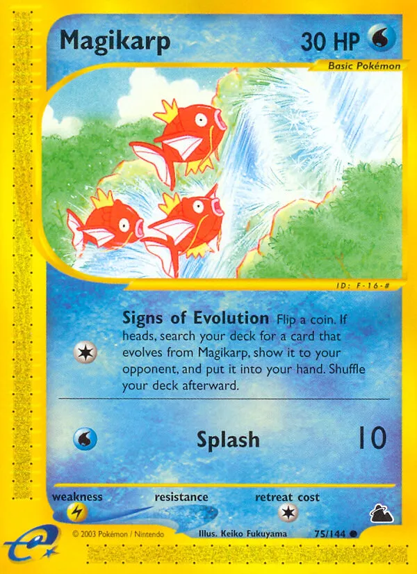 2003 Skyridge Magikarp Common #075/144 Common card image