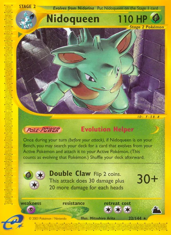 2003 Skyridge Nidoqueen #022/144 Rare card image