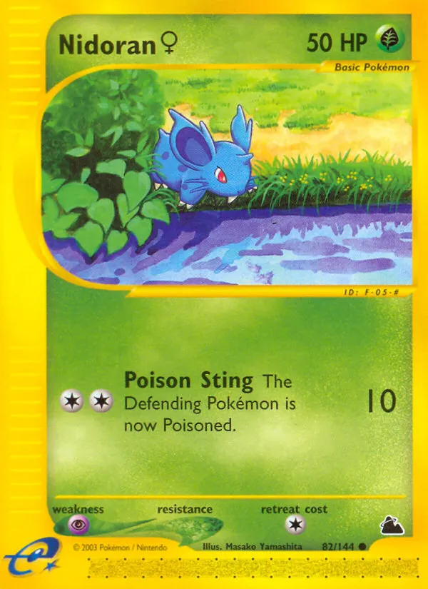 2003 Skyridge Nidoran ♀ #082/144 Common card image