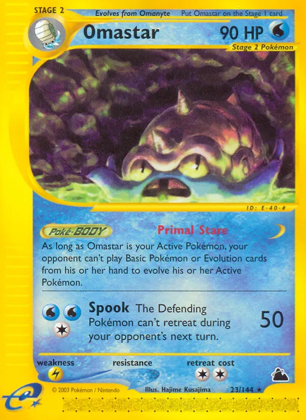 2003 Skyridge Omastar #023/144 Rare card image