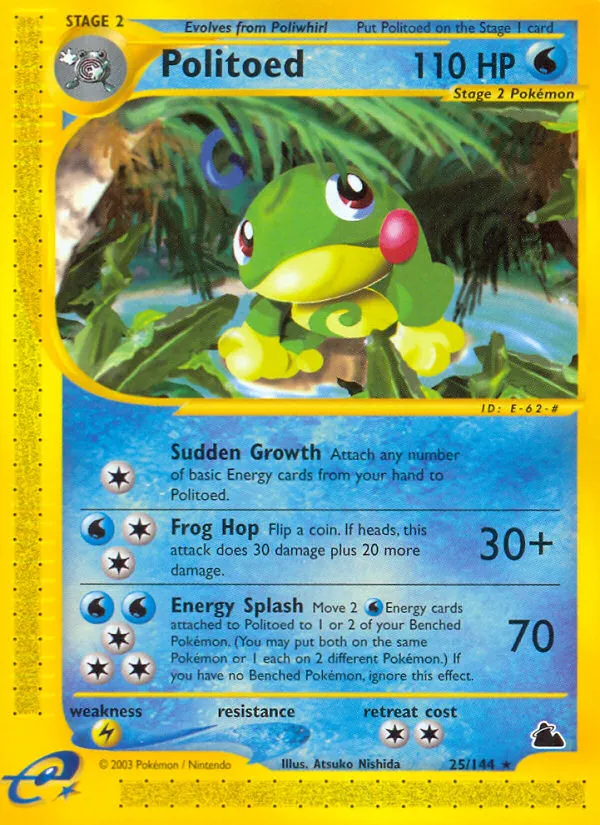 2003 Skyridge Politoed #025/144 Rare card image
