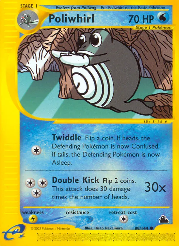 2003 Skyridge Poliwhirl #088/144 Common card image