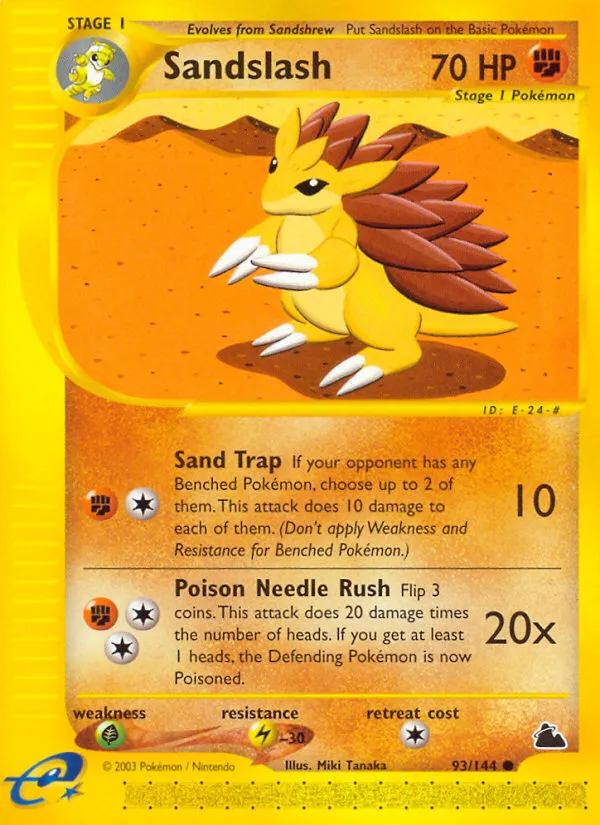 2003 Skyridge Sandslash Common #093/144 Common card image