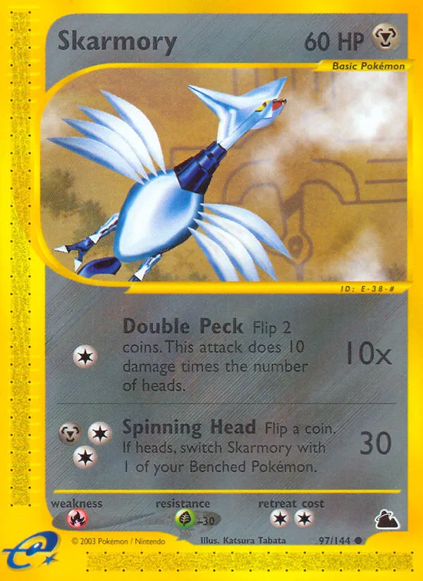 2003 Skyridge Skarmory Common #097/144 Common card image
