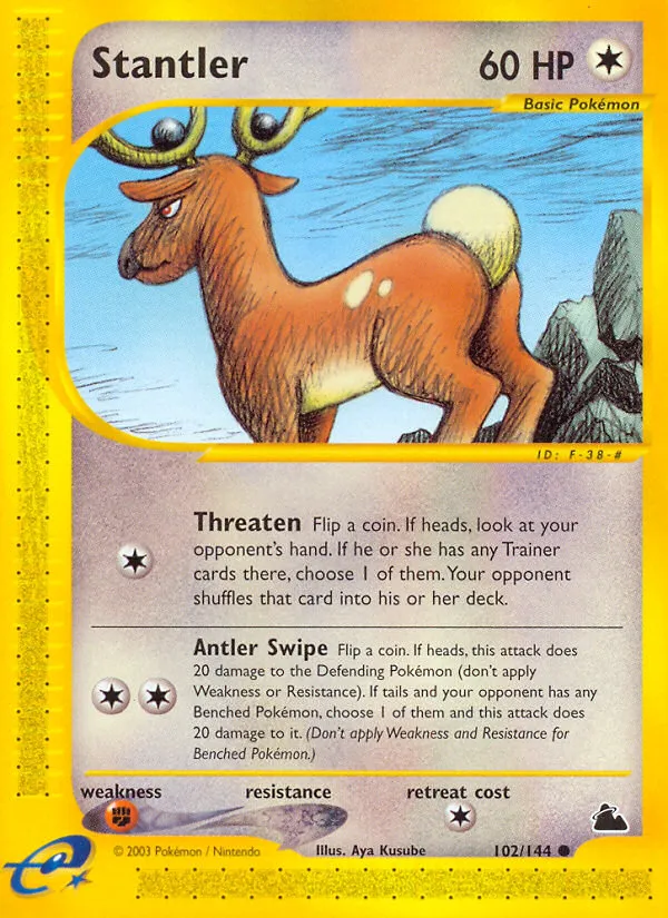 2003 Skyridge Stantler Common #102/144 Common card image
