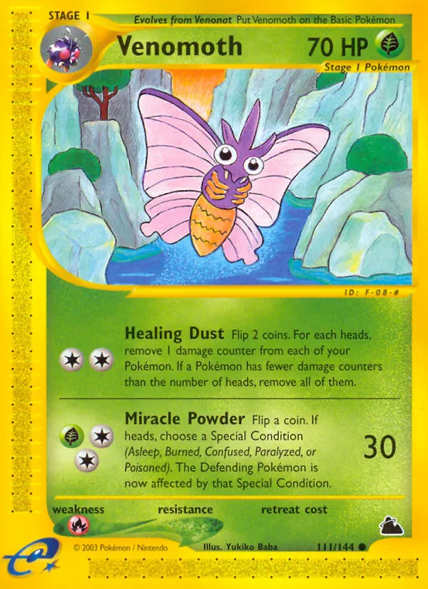 2003 Skyridge Venomoth Common #111/144 Common card image