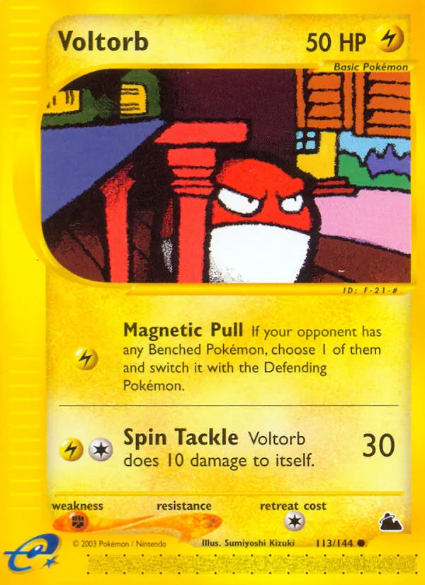 2003 Skyridge Voltorb Common #113/144 Common card image