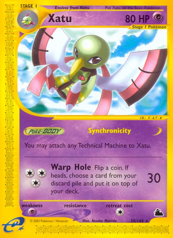 2003 Skyridge Xatu #035/144 Rare card image
