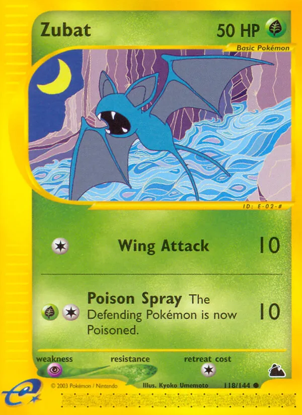 2003 Skyridge Zubat #118/144 Common card image