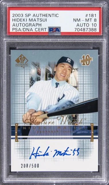 2003 SP Authentic Hideki Matsui Autograph #181 card image