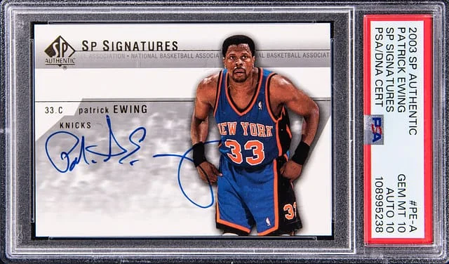 2003 SP Authentic Patrick Ewing SP Signatures #PE-A card image
