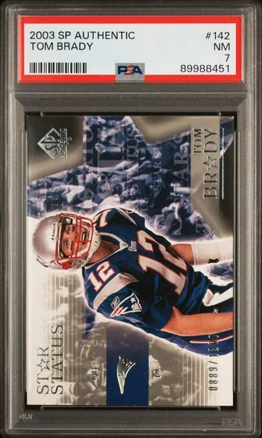 2003 SP Authentic Tom Brady #142 card image