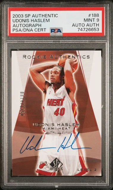 2003 SP Authentic Udonis Haslem Autograph #188 card image