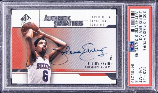 2003 SP Signature Authentic Signature Authentic Signature Julius Erving #AS-JE card image