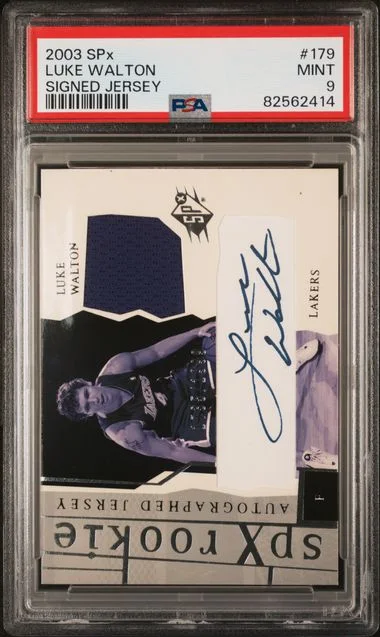 2003 SPx Luke Walton Signed Jersey #179 card image