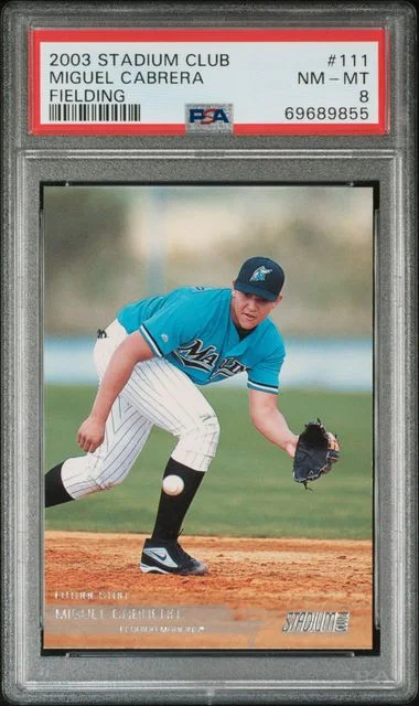 2003 Stadium Club Miguel Cabrera Fielding #111 card image