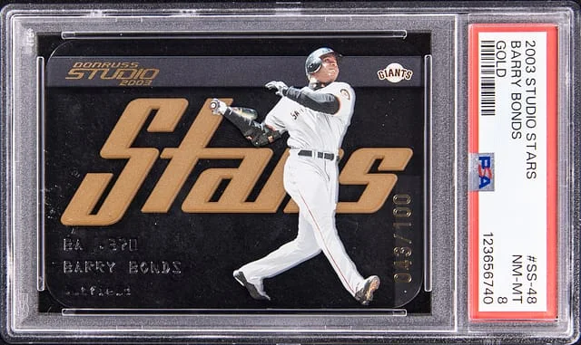 2003 Studio Stars Gold Barry Bonds #SS-48 card image