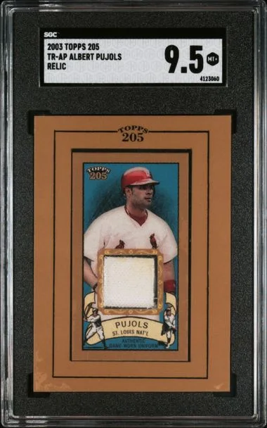 2003 Topps Albert Pujols 205 Relic #TR-AP card image