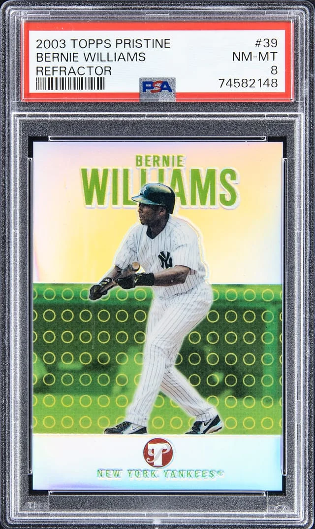 2003 Topps Bernie Williams Pristine Refractor #39 card image