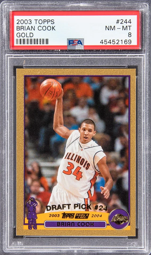 2003 Topps Brian Cook Gold #244 card image