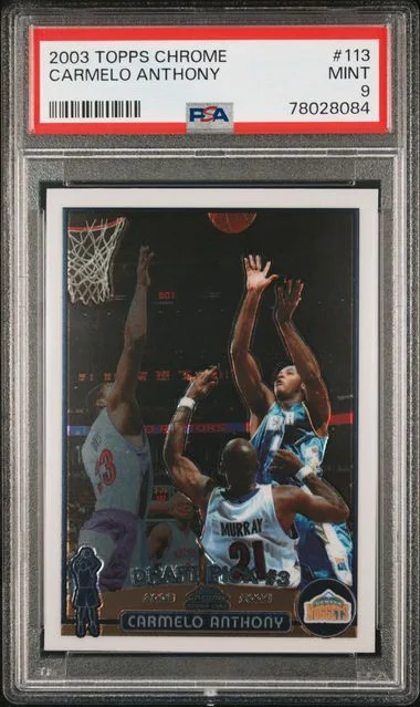 2003 Topps Chrome Carmelo Anthony #113 card image