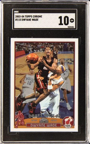 2003 Topps Chrome Dwyane Wade Refractor #115 card image