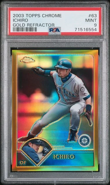 2003 Topps Chrome Ichiro Gold Refractor #63 card image