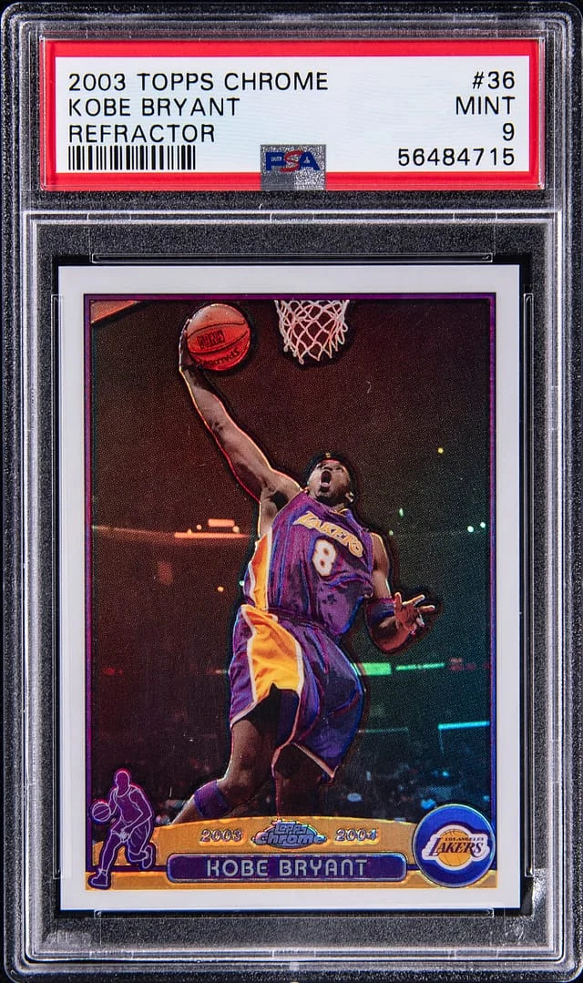 2003 Topps Chrome Kobe Bryant Refractor #36 card image