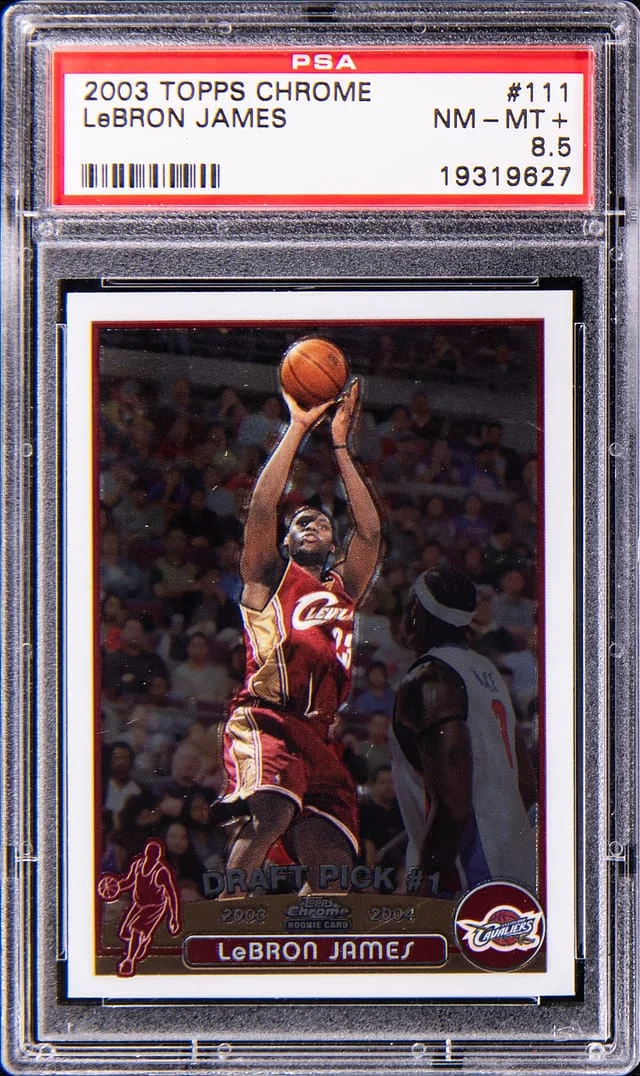 2003 Topps Chrome LeBron James #111 card image