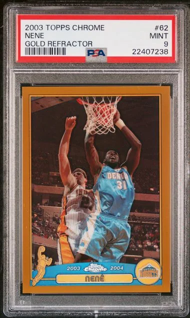 2003 Topps Chrome Nene Gold Refractor #62 card image