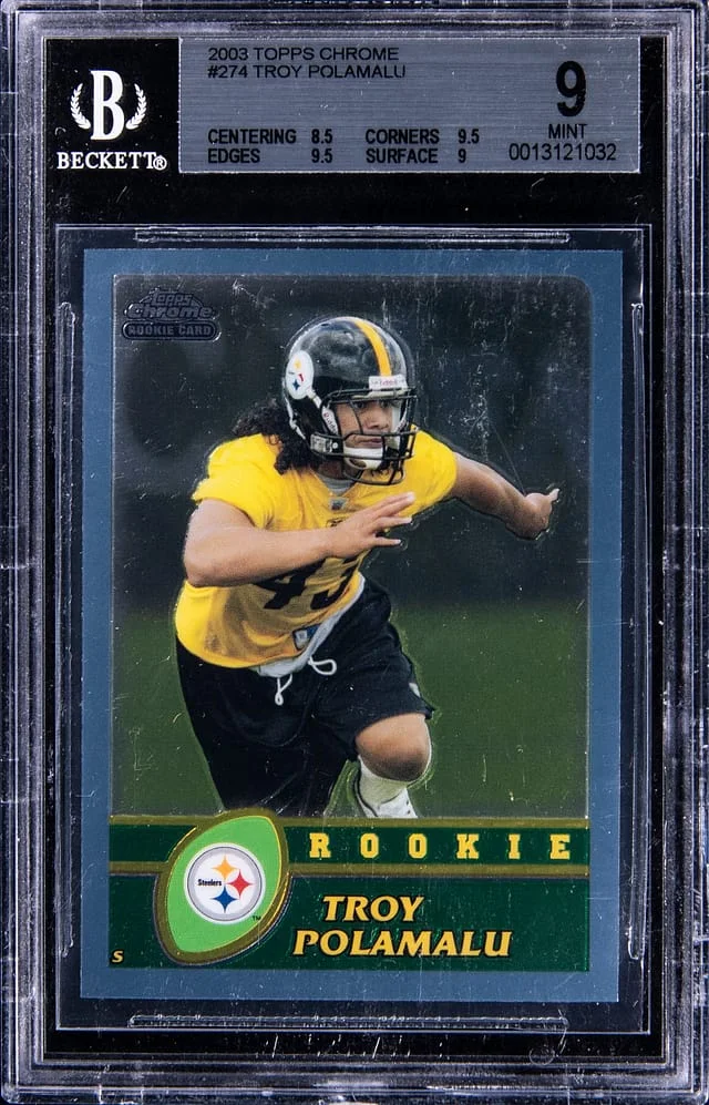 2003 Topps Chrome Troy Polamalu #274 card image