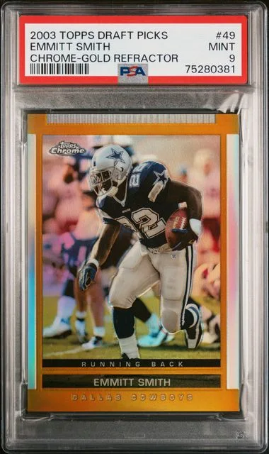 2003 Topps Emmitt Smith Draft Picks & Prospects Chrome Gold Refractor #49 card image