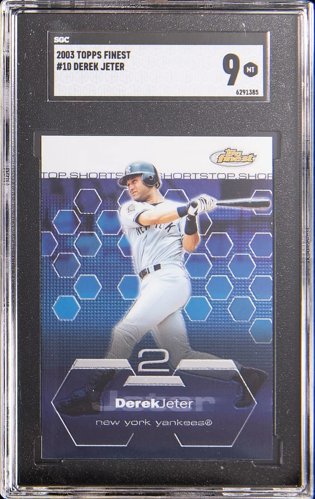 2003 Topps Finest Derek Jeter #10 card image