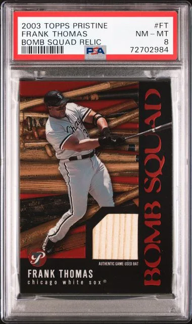 2003 Topps Frank Thomas Pristine Bomb Squad Relic #PBS-FT card image