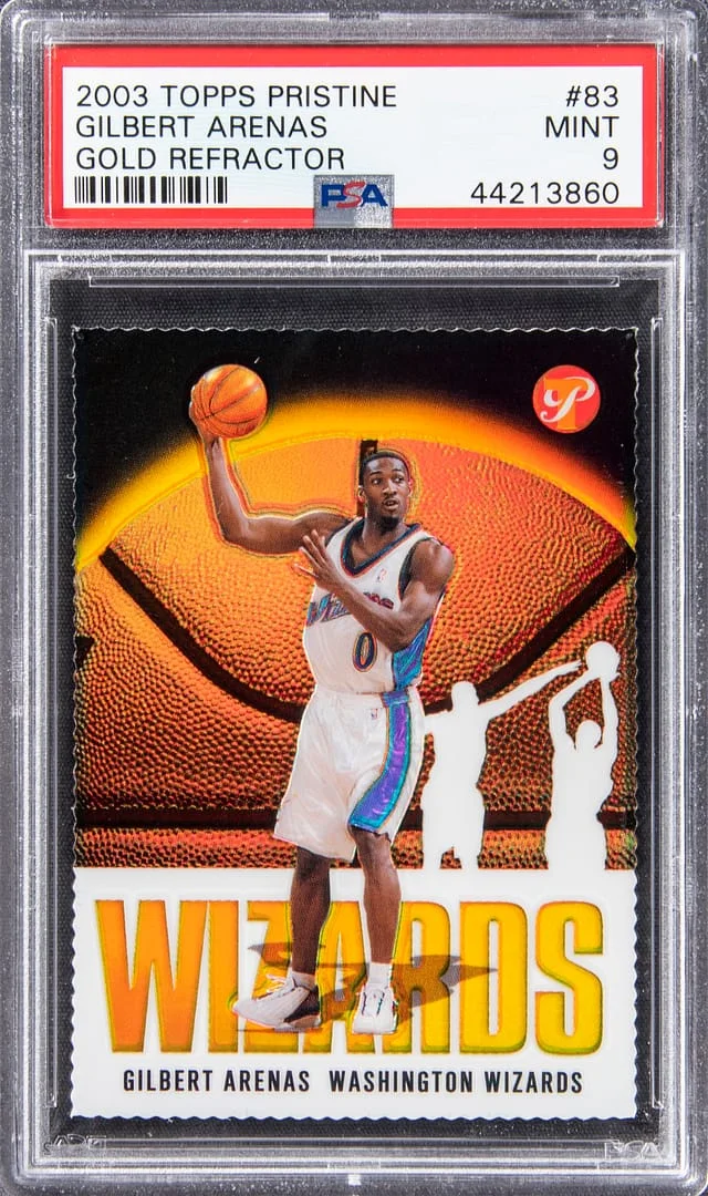 2003 Topps Gilbert Arenas Pristine Gold Refractor #83 card image