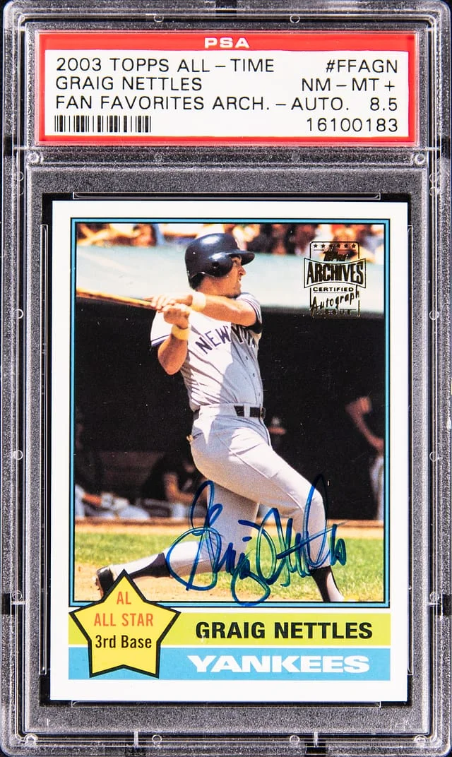 2003 Topps Grairg Nettles All Time Fan Favorites Archives Autograph #FFA-GN card image